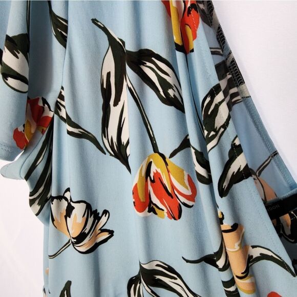 Maggy London Faux Wrap Tulip Dress Size 22 - Picture 13 of 16